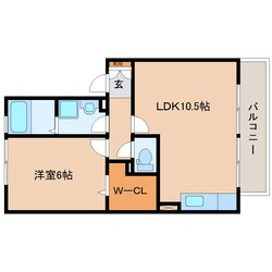 静岡駅 バス16分  西脇下車：停歩5分 2階の物件間取画像